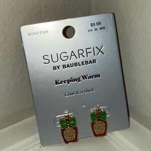 BaubleBar Festive Red and Green Earrings